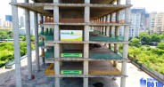 Sau 3 tháng tái khởi động dự án Vicem Tower: công trường không máy móc, công nhân